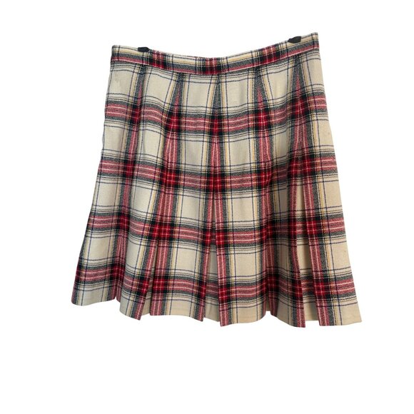 Talbots 12 Petite Plaid Wool Blend A-Line Skirt - Picture 1 of 16